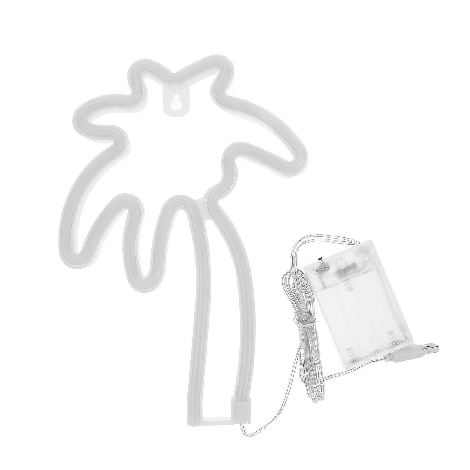 Coconut Tree Decorative Neon Lamp for Decor Tree Shape Neon Light USB