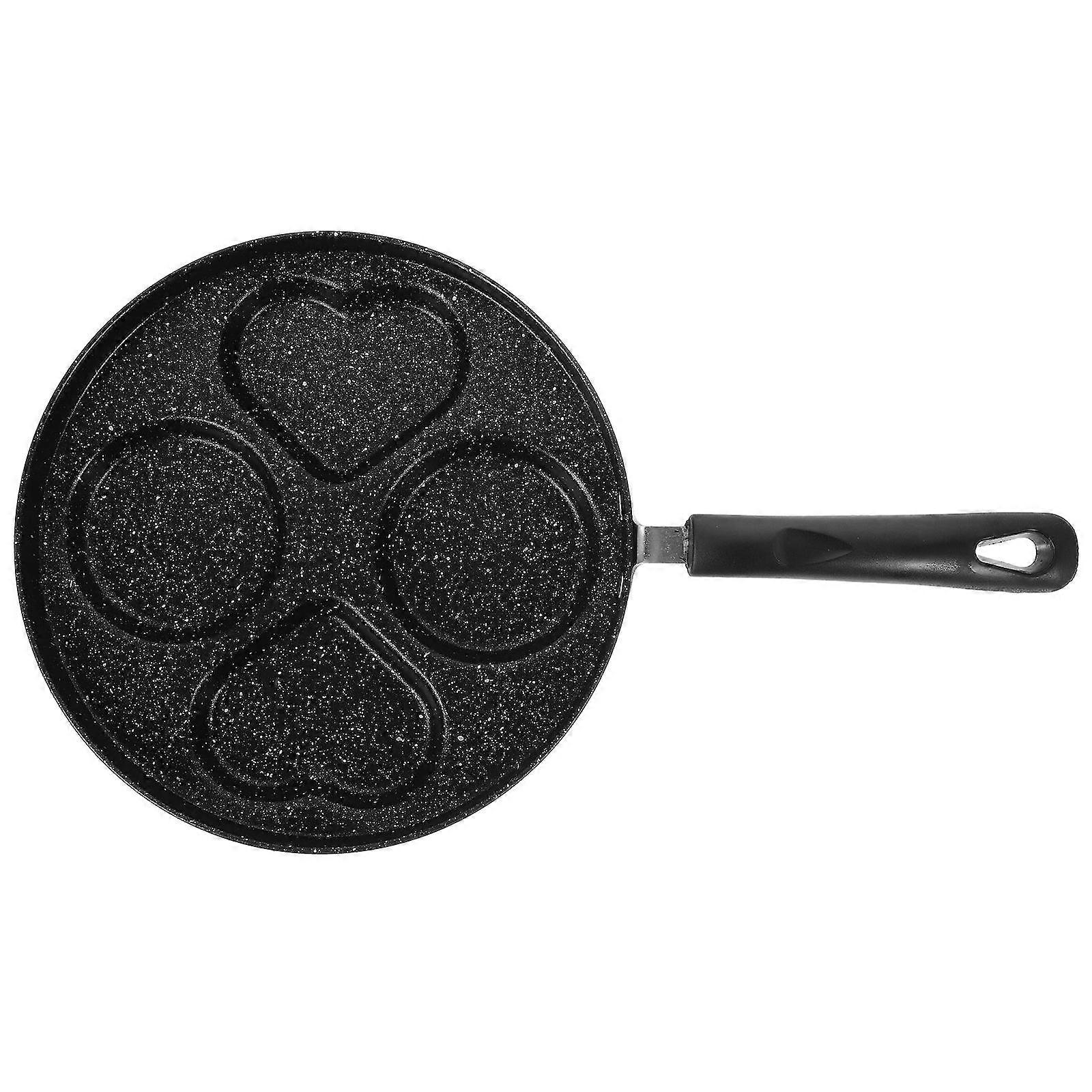 Non-Stick Pan Heart Shape Frying Pan for Kitchen Use Iron Material