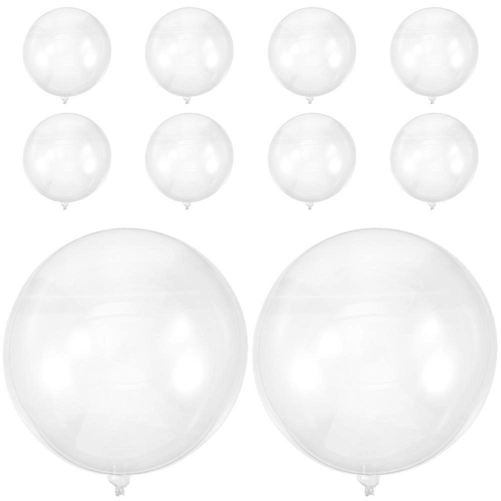 10pcs Birthday Party Balloons Transparent Kit for Festival Wedding Celebrations