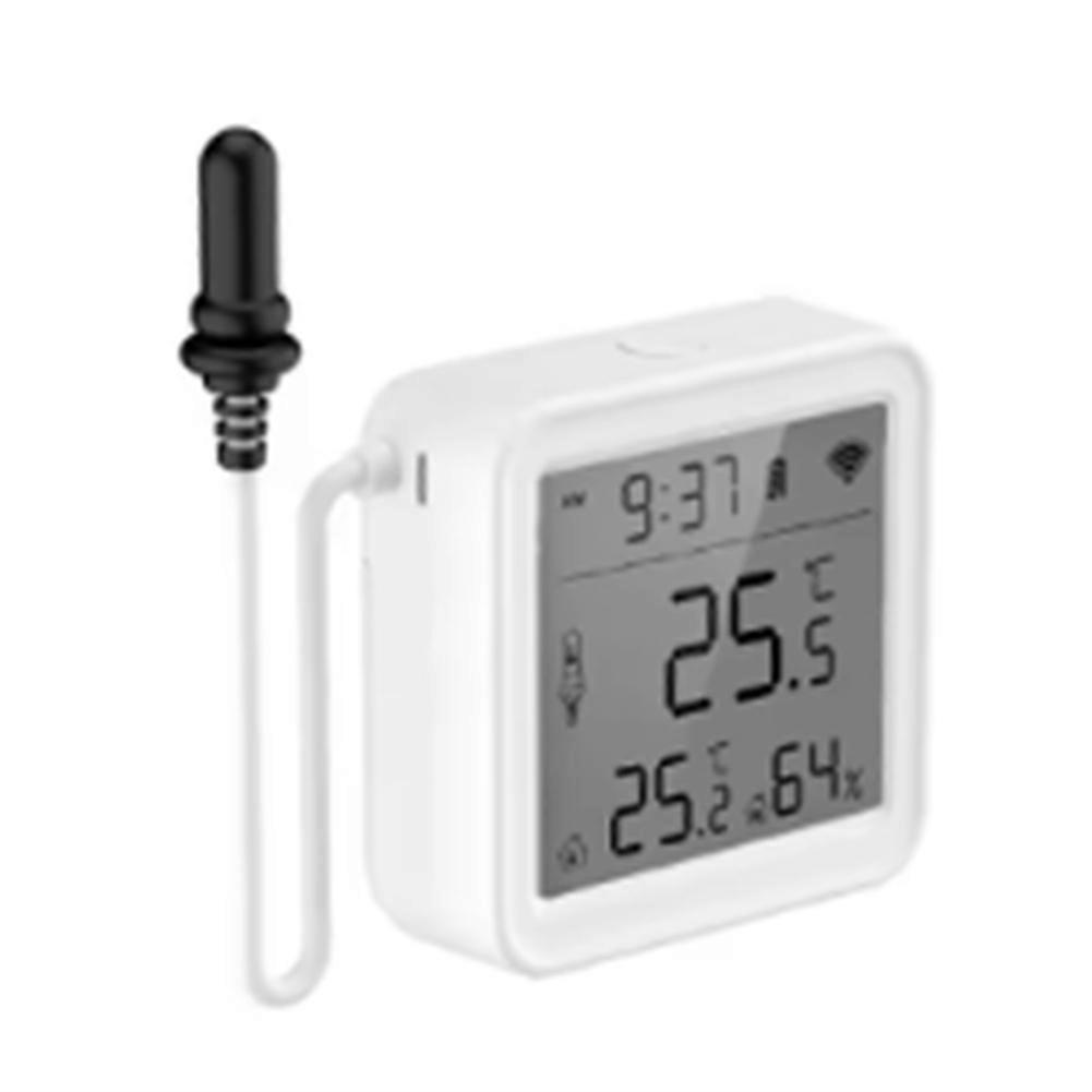 Tuya Zigbee Temperature Humidity Sensor with External Probe&LCD Digital Smart Home Automation for Alexa Google Assistant