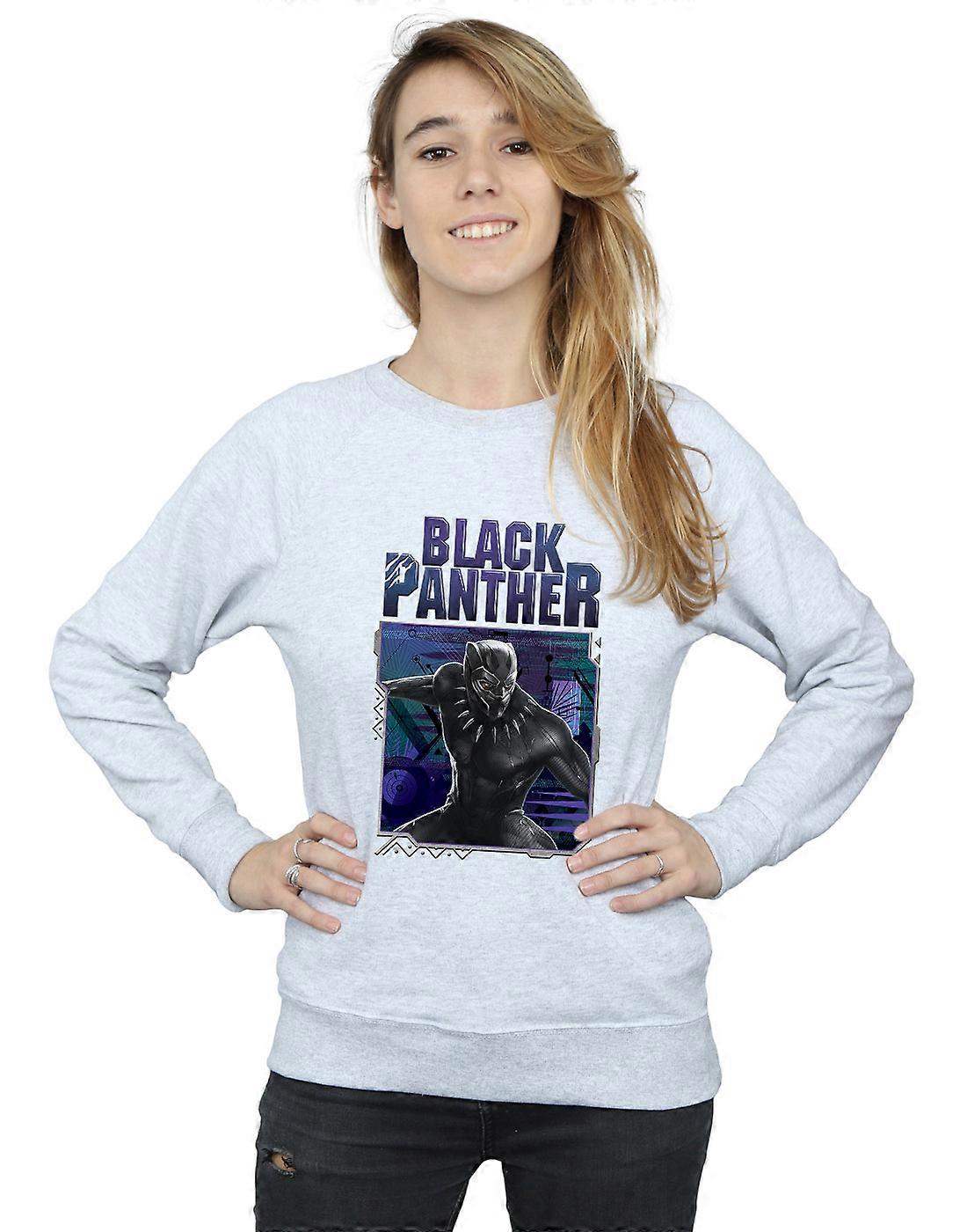 Felpa Marvel donna pantera nera Tech Badge