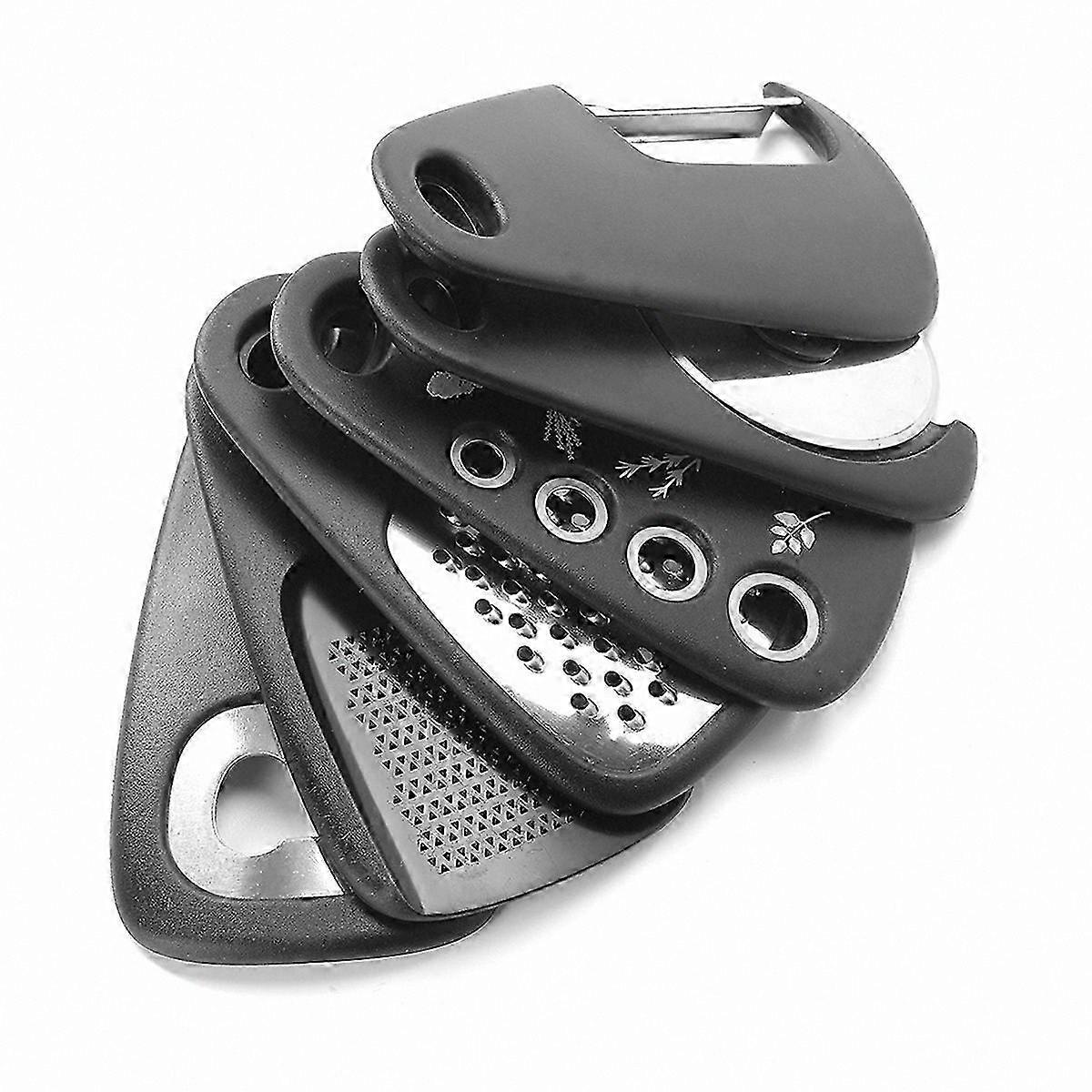 Compact Kitchen Tool Kit, Multi-Function Cheese Grater, Bottle Opener, Peeler, and Pizza Cutter Set