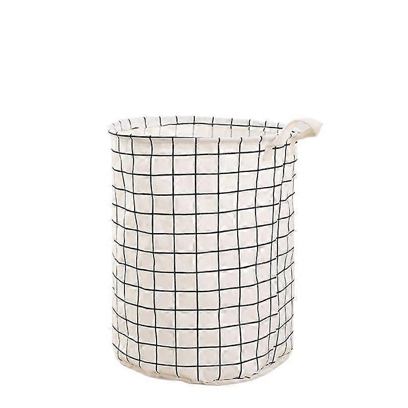 Extra Large Foldable Laundry Basket with Wooden Handle and Side Storage Compartment for Home