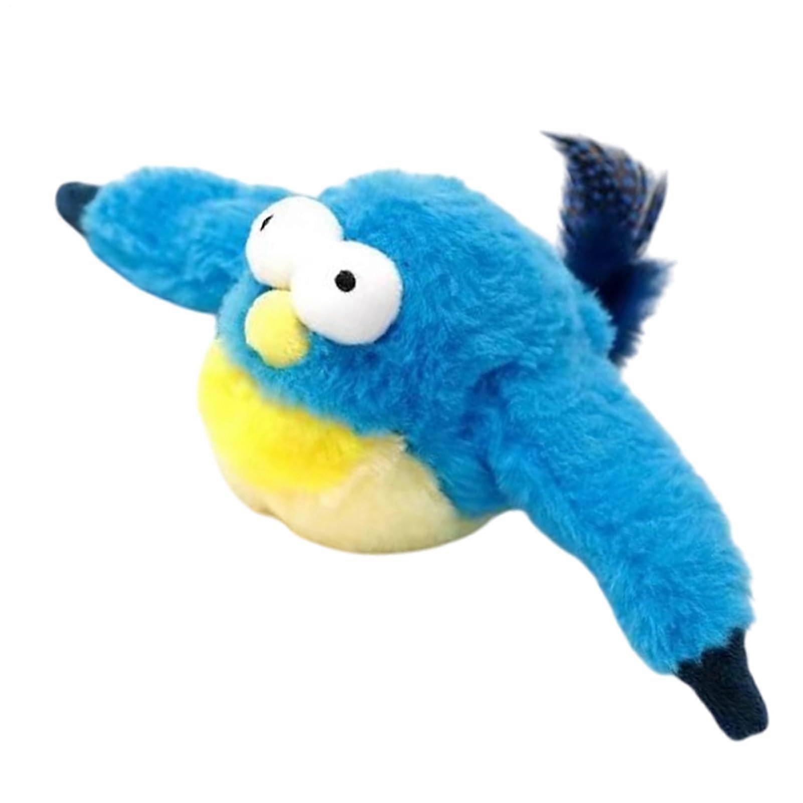 USB Rechargeable Interactive Cat Toy with Adjustable Speed, Flapping Bird Teaser for Kittens Dogs