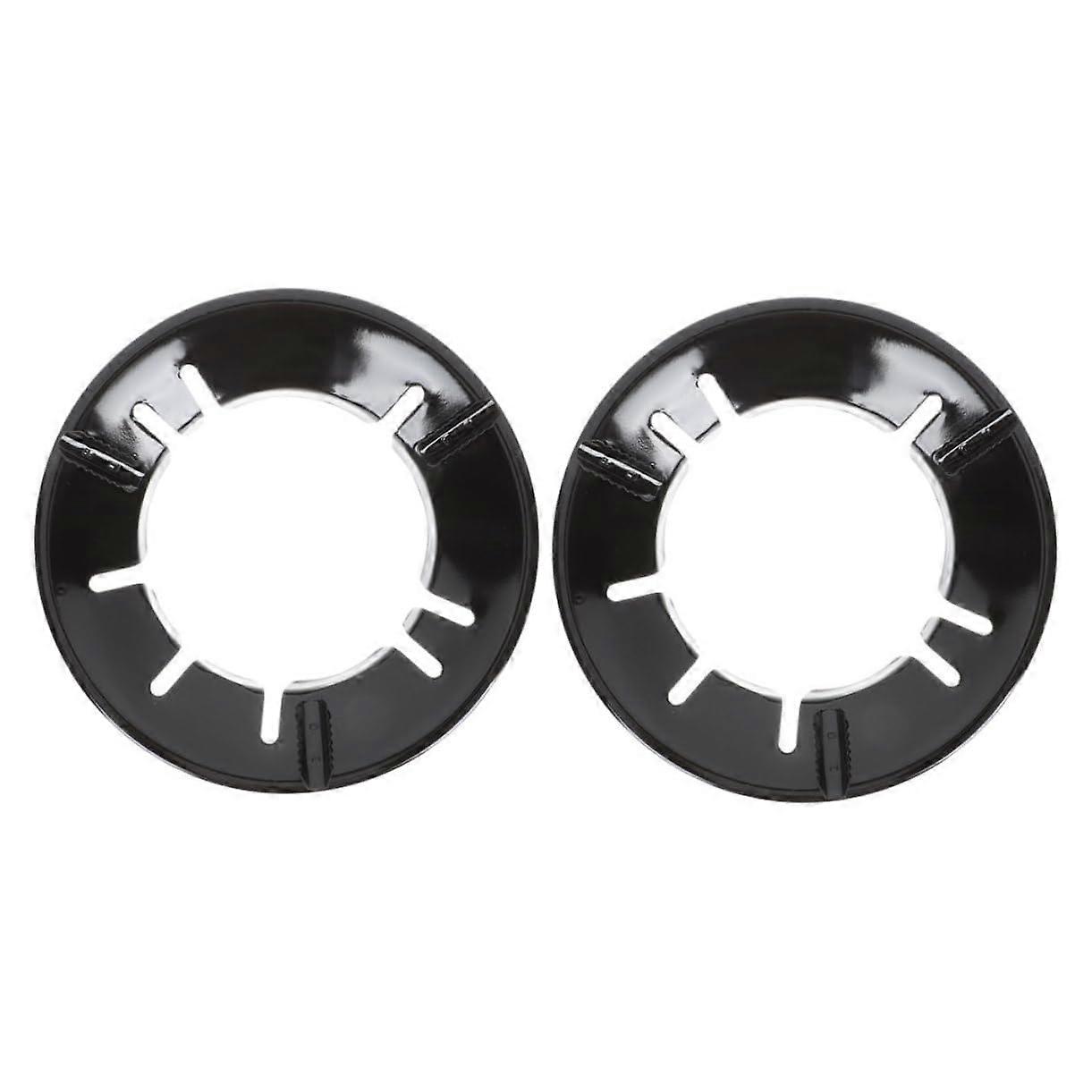 2pcs Gas Stove Wok Ring Windproof Burner Support Boosts Thermal Efficiency HeatResistant Black