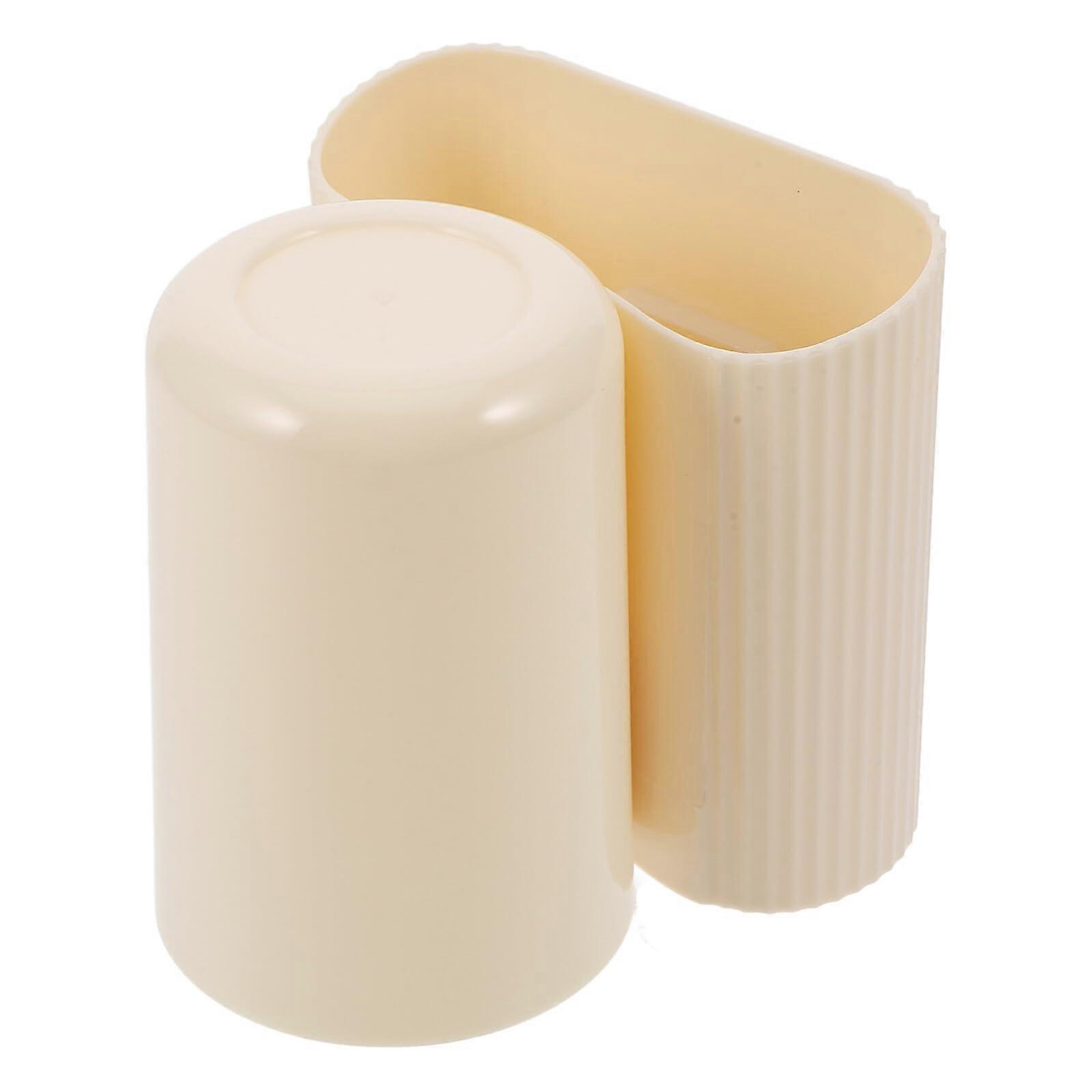 Wall Mounted Toothbrush Holder NoDrill AntiSlip Bathroom Organizer for Toothbrush and Toothpaste