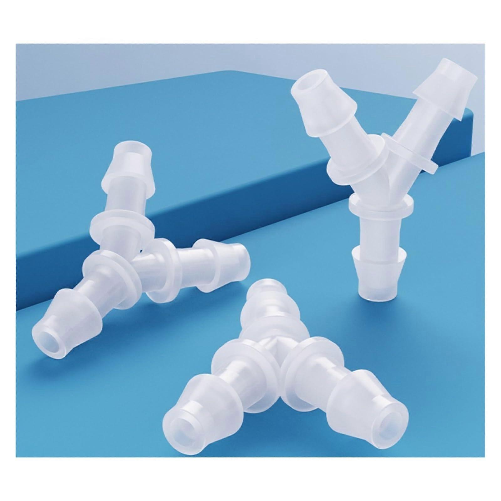 5pcs Variable Diameter Silicone Hose Connector Y Shaped Three Way Water Divider 2.412mm Durable