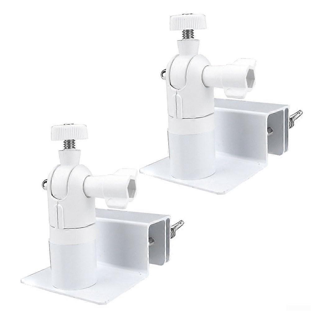 Weatherproof Solar Panel Gutter Mount with Tool Secure Attachment, 2 Pack White