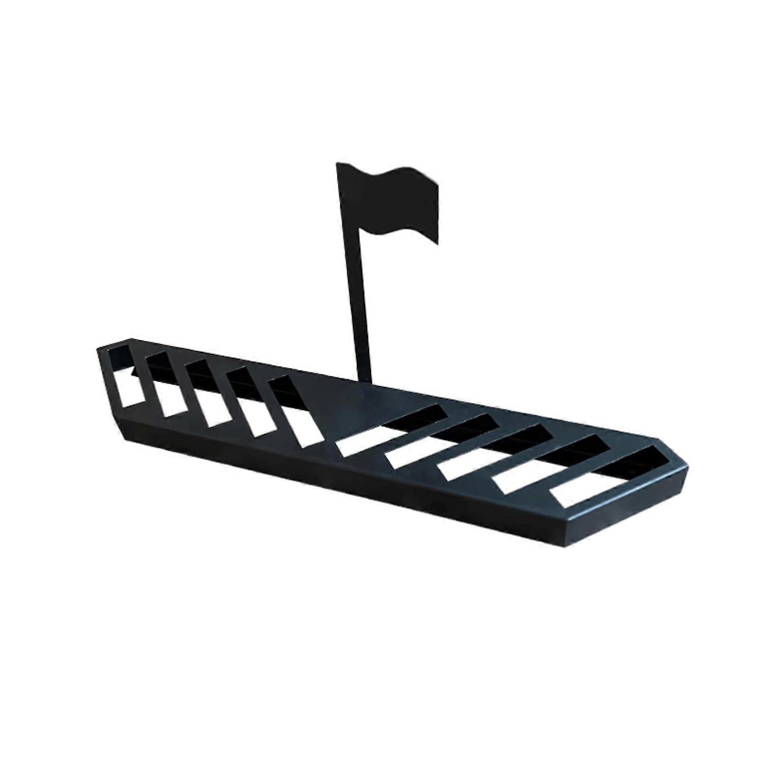 10 Layer Floor Tile Display Rack for Marble and Quartz Samples, Durable Iron Stand, Black