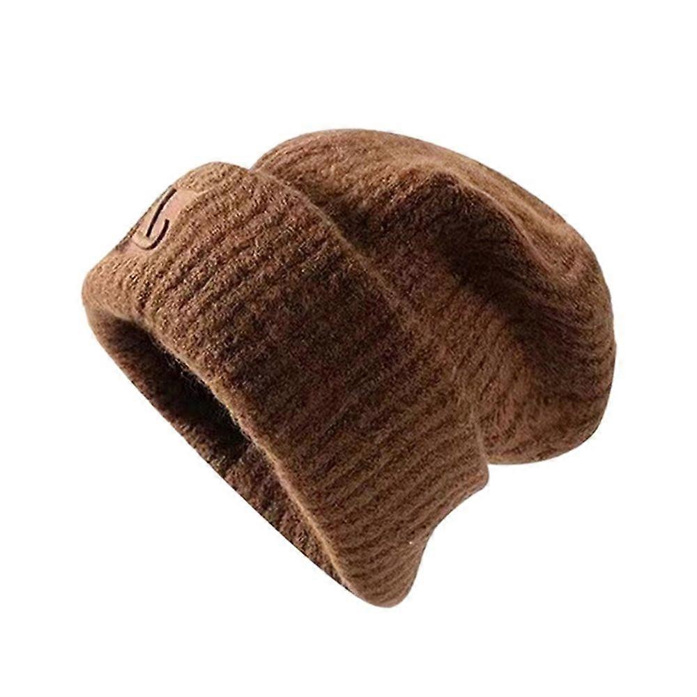 Winter Warm Knitted Beanies Solid Color Windproof Knitted Cap Ear Warmer Cap Men