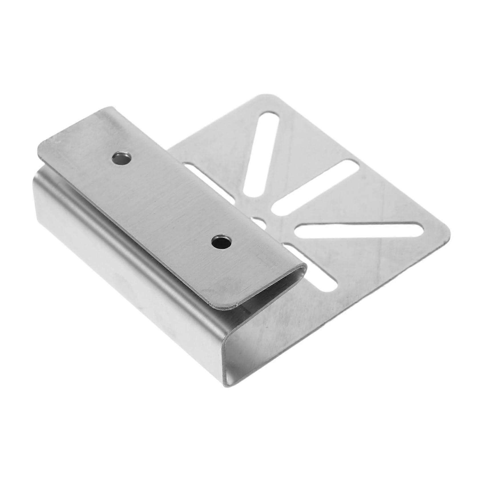 Gutter Security Camera Mount NoDrill Adjustable Solar Bracket Weatherproof Stainless Steel Holder