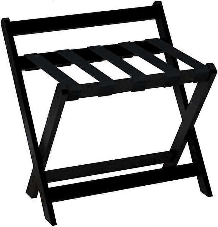 Solid Wood Folding Luggage Rack for Hotel Room Suitcase Storage and SpaceSaving Design