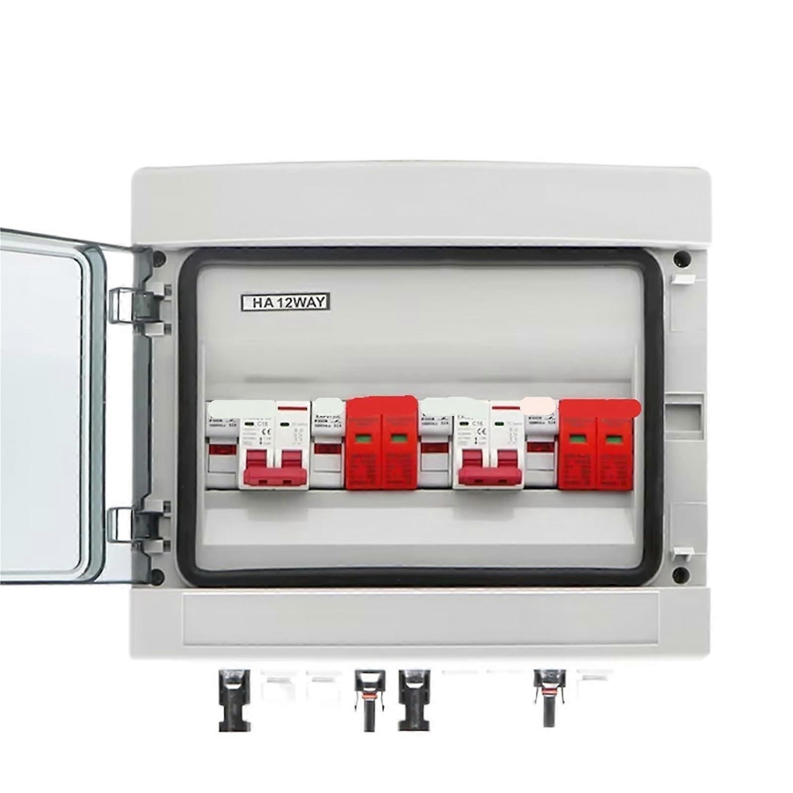 DC Circuit Breaker 63A 500V for Solar PV Combiner Box 2 String 2 Input 2 Output Overload Protection