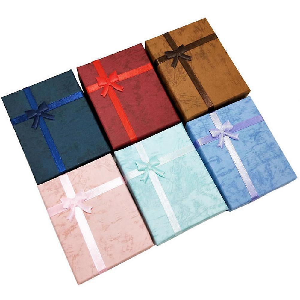 Necklace Box Jewelry Holder for Gift Use 12Pcs Elegant Rectangular Boxes Plastic