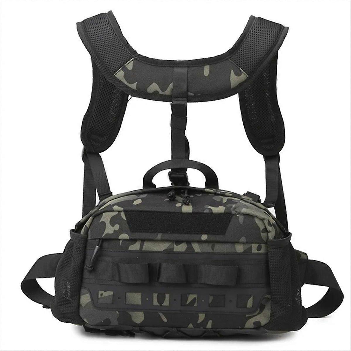 Herren Angeltasche Wanderweste Rucksack