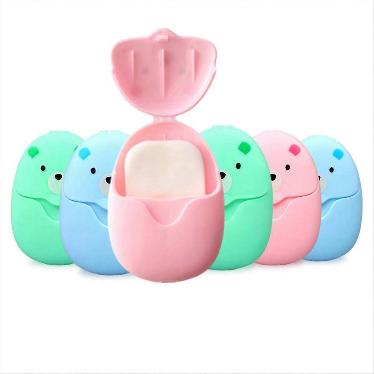 6 Boxes (300 Sheets) Mini Portable Disposable Travel Paper Soap
