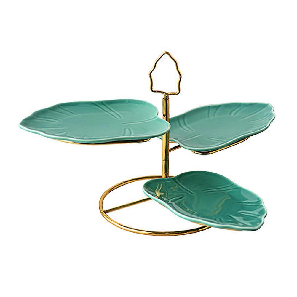 Three-Tier Ceramic Cake Serving Stand for Fruit Display 1Set
