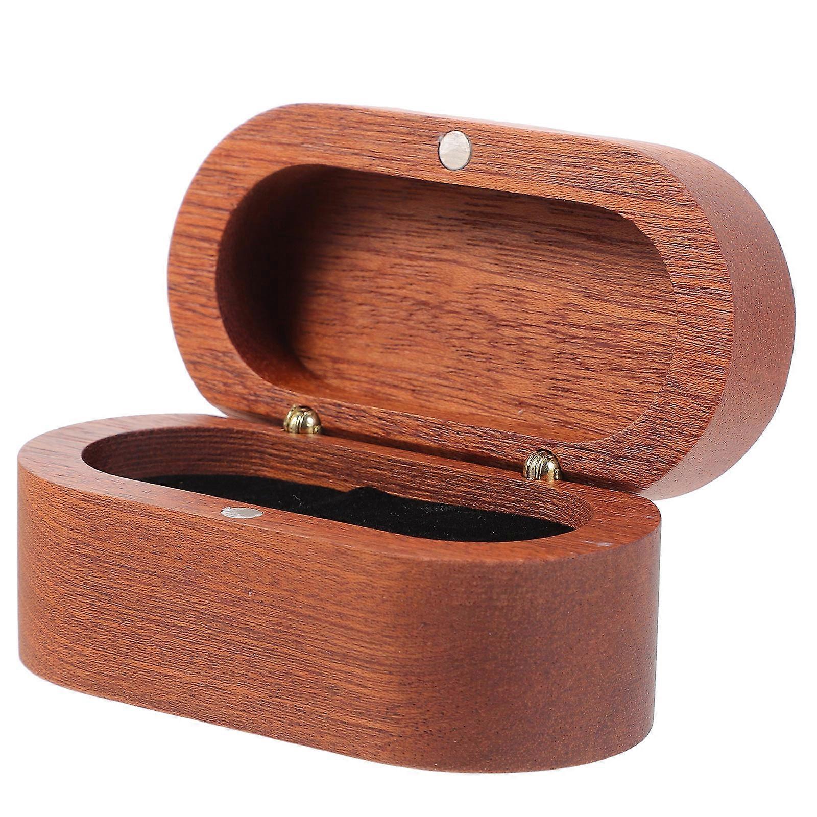 Wooden Guitar Pick Case for Storage Solid Wood Guitar Holder