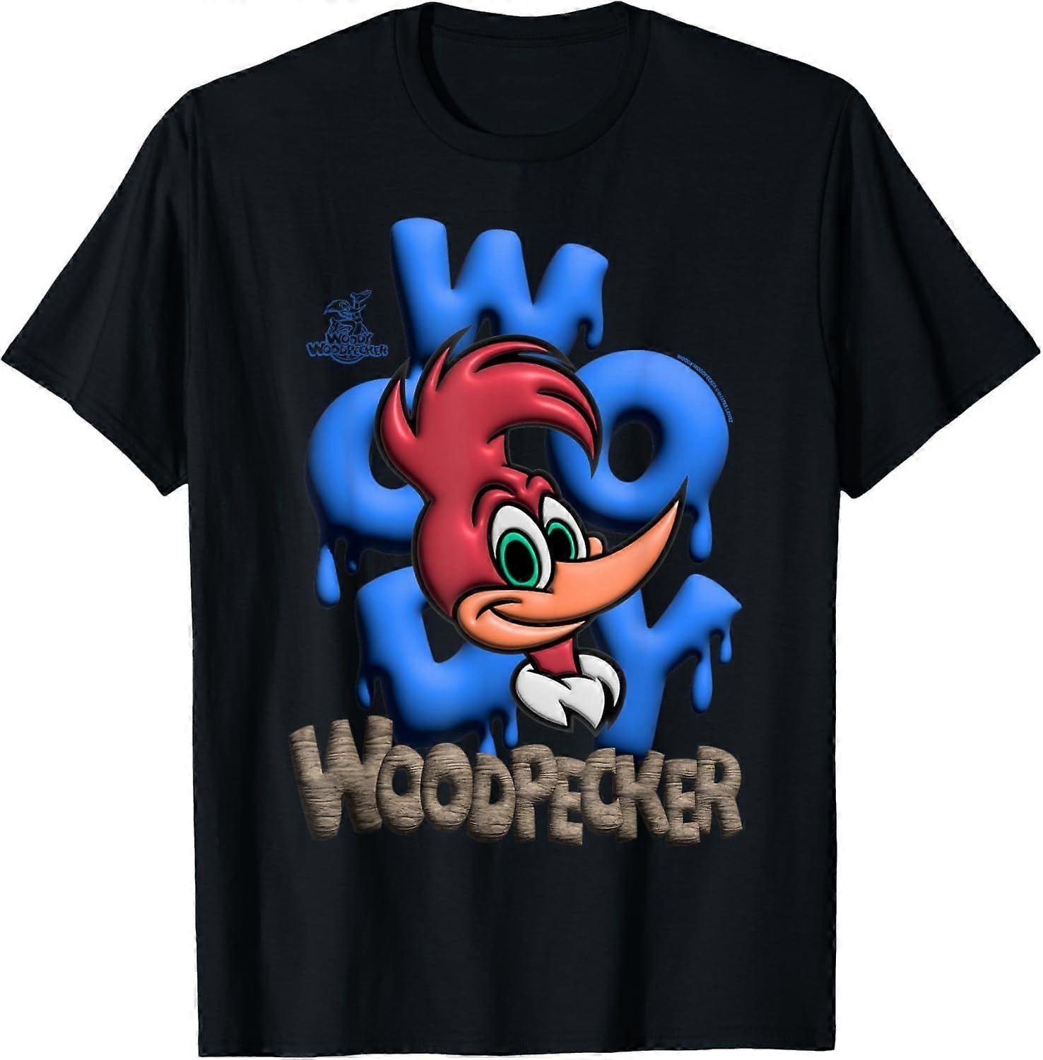 Woody Woodpecker Blue Graffiti Pop Style T-Shirt Type 2397