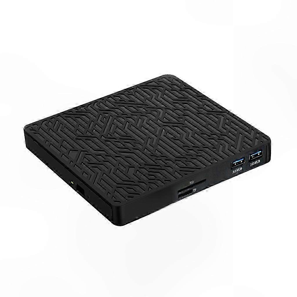 USB 3.0 External DVD CD Burner with Type-C Cable & Dual SD/TF Card Reader