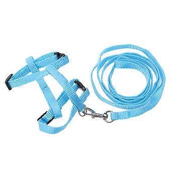 Rabbit Leash Lead for Adjustable Control 2Pcs with Small Bell Blue