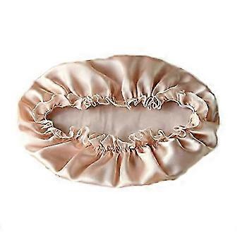 Mulberry Silk Sleep Cap for Women, Adjustable Bonnet for Long Hair Frizz Reduction