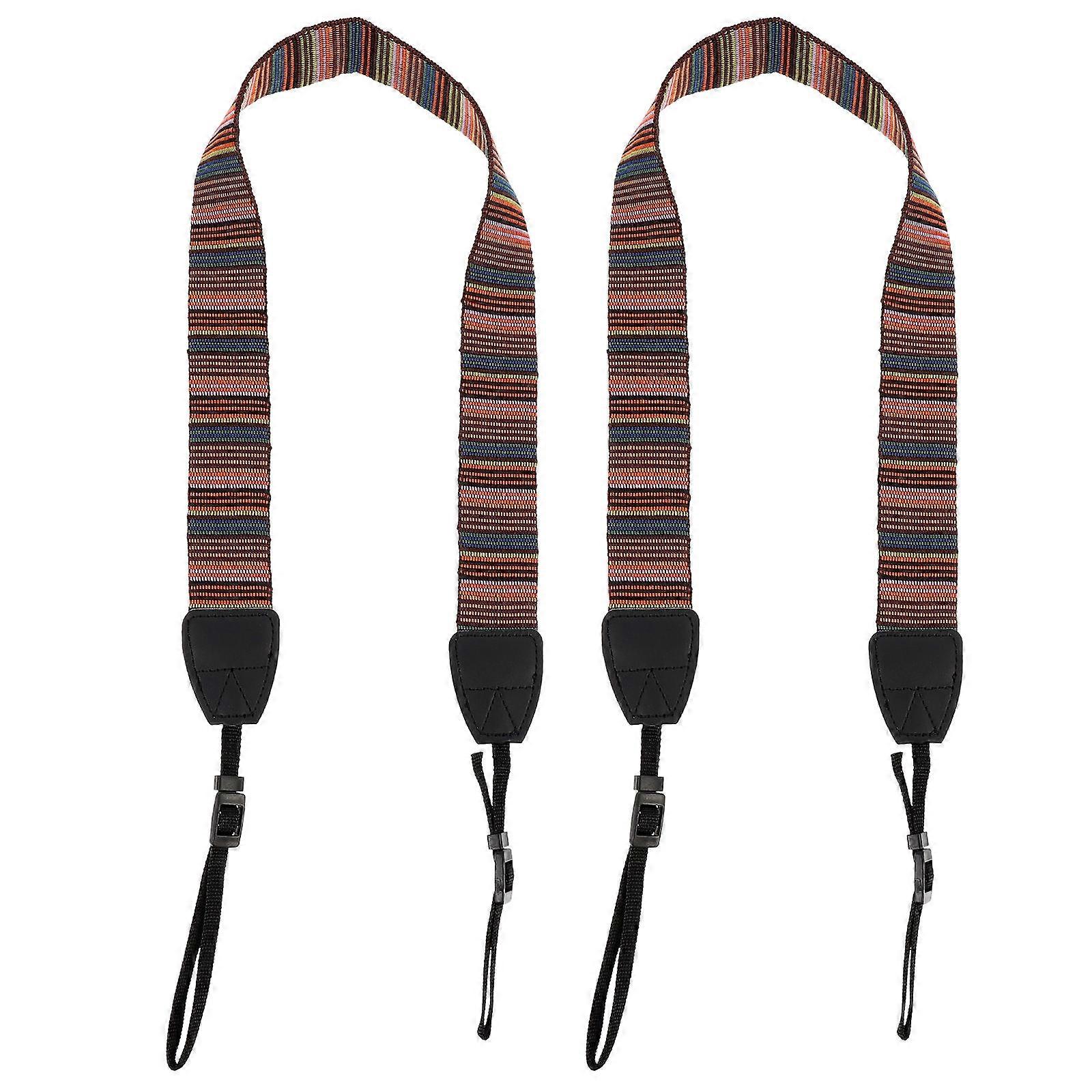 Camera Shoulder Strap Neck Strap Adjustable for Travel 2Pcs