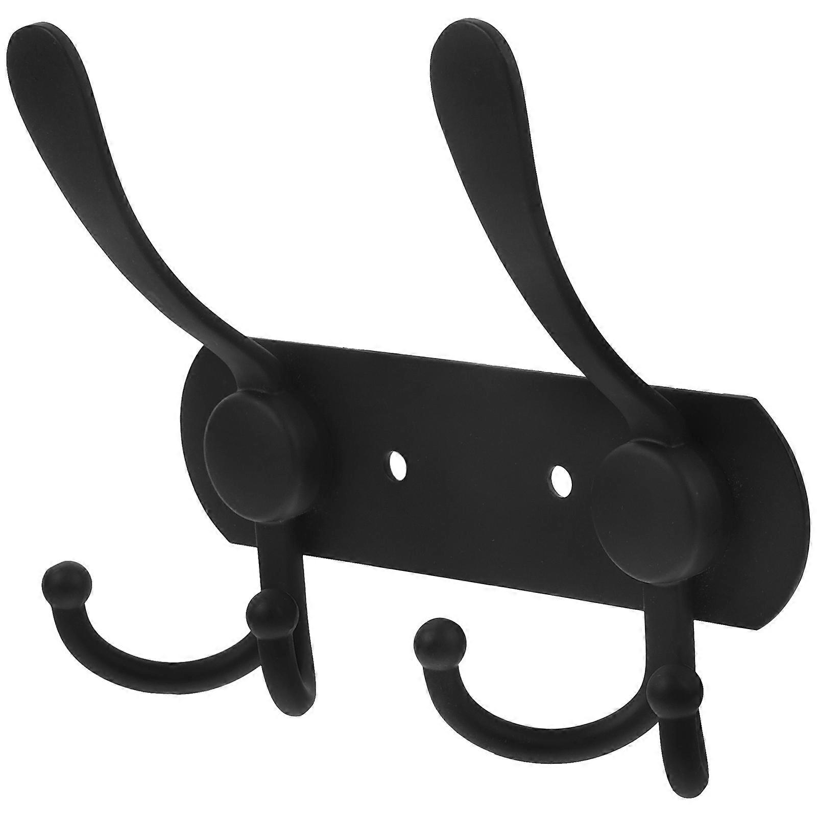 Wall Mounted Bathroom Hook for Tent Use with Multi-Functional Double Hooks