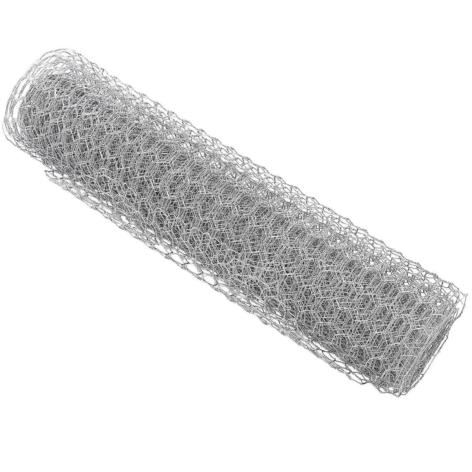 Galvanized Wire Net Chicken Mesh Net for DIY Crafting Silver Wire