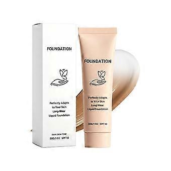 Long-Lasting Tinted Foundation, Lightweight Moisturizing Liquid Foundation (30g, 2 Shades)