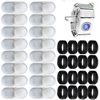 Pack Of 32 Alternative Water Dispenser Inserts For Pet Drinking Bowl With 16 Absorption Layers Works With 3.2L Metal Pet Water owner Multicolor