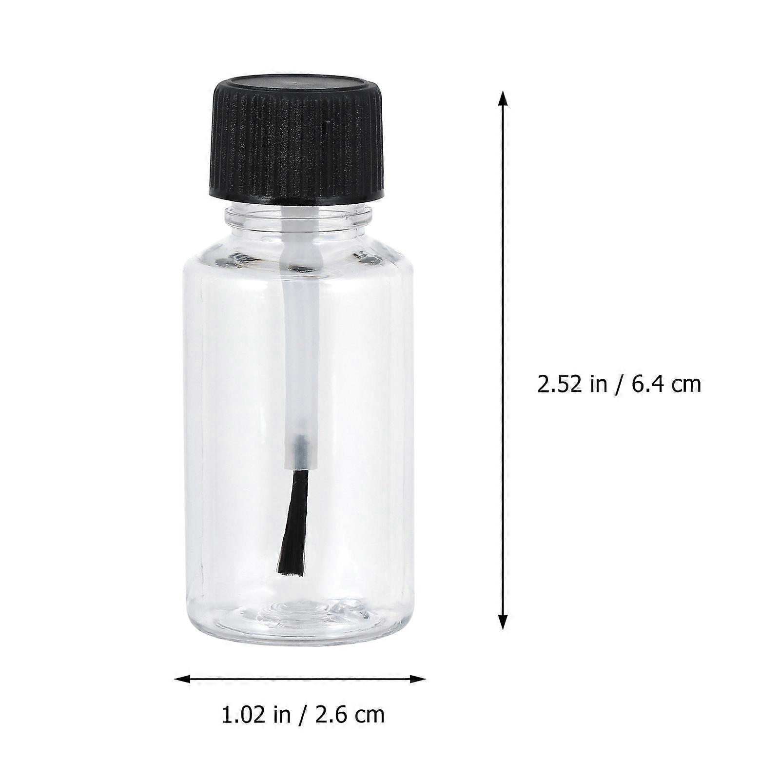 6 st 20 ml nagellacksflaskor tomma nagellacksflaskor med och borste