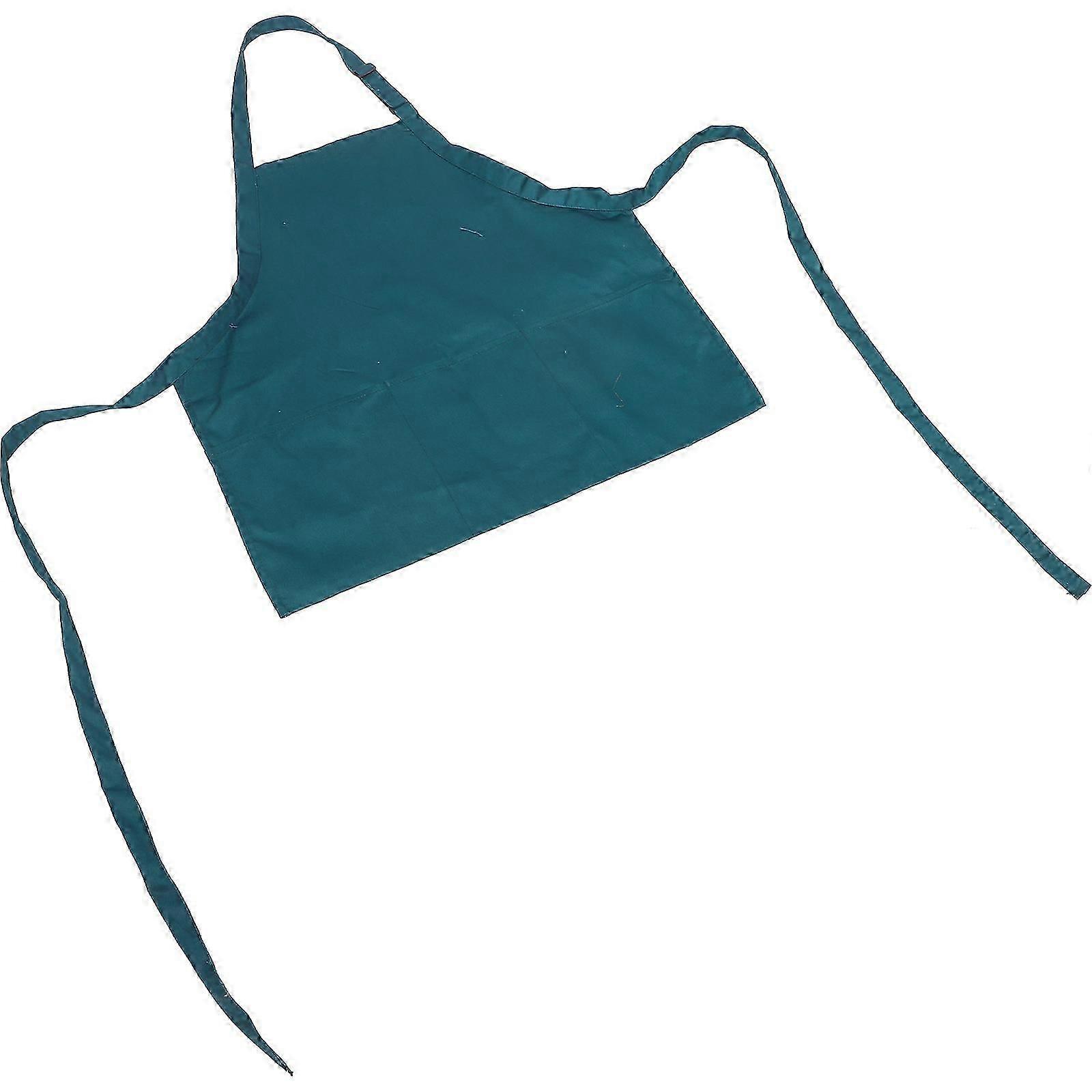 Work Aprons Adjustable Kitchen Apron for Cooking Dark Green