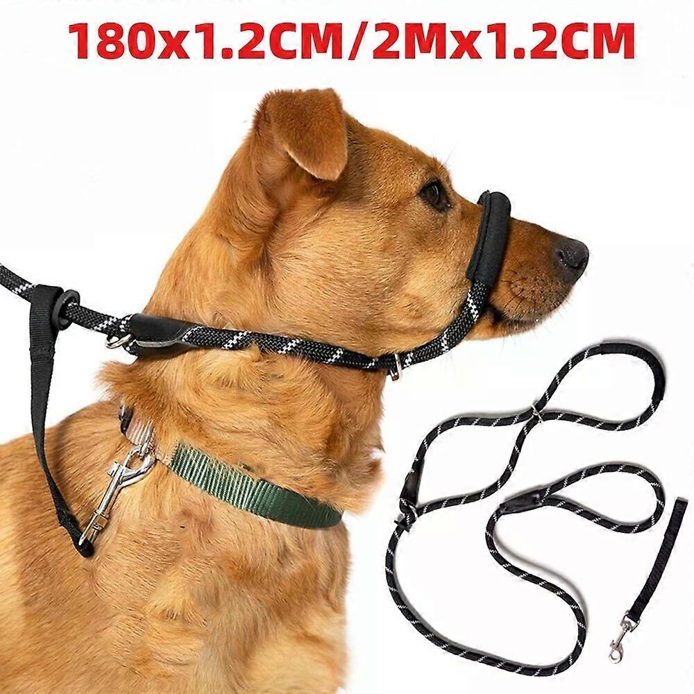 Figure Eight Anti Pull Dog Lead Nose Loop Design to Help Stop Excessive Pulling