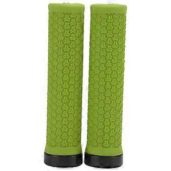 ZTTO Mountain Bike Handlebar Single Locking Grips Bicycle Shock Absorbing Rubber GripsGreen