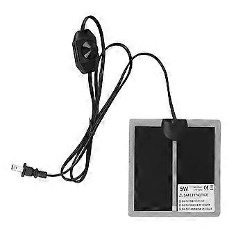 Reptilien-Terrarien-Wärmekissen Schnellheiz-US-Stecker 110 bis 120 V wasserdicht einstellbare Temperatur zuverlässig für Heimwohnzimmer Büro 5W