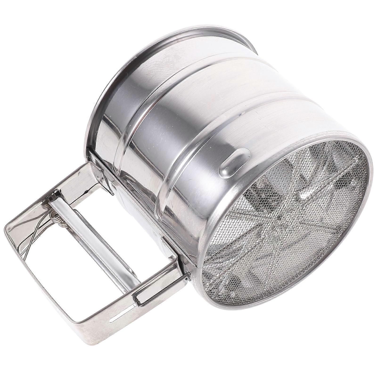 Practical Flour Sifter Cup Semi-Automatic Flour Powder Sifter Cup for Cake Bread Baking