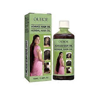 Natural Herbal Hair Growth Oil - Strengthen, Thicken, Prevent Hair Loss, Cleanse Scalp, Repair, Smooth for Damaged Hair - 100ml