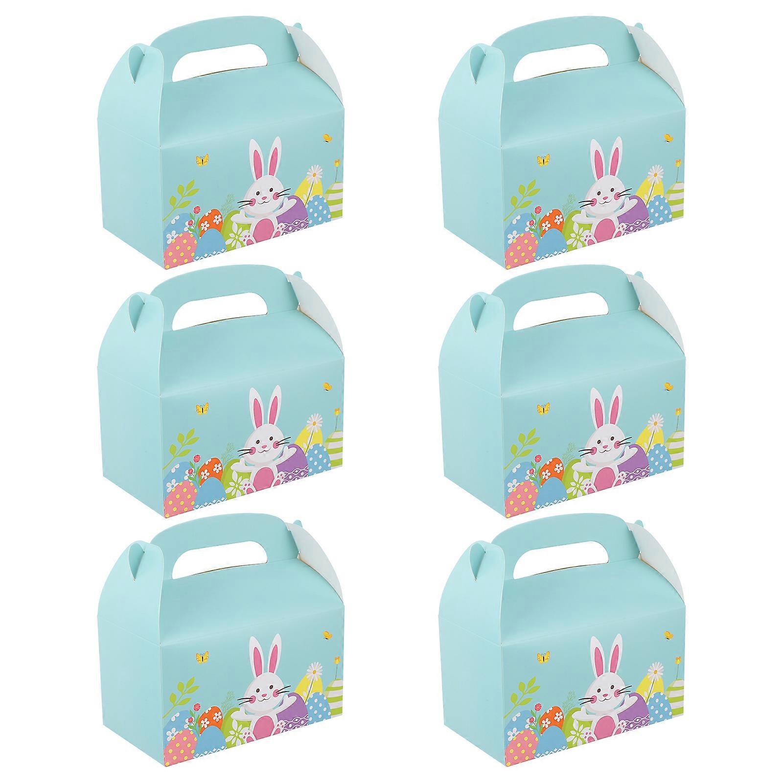 Bunny Paper Candy Boxes for Storage 6Pcs Easter Paper Gift Box