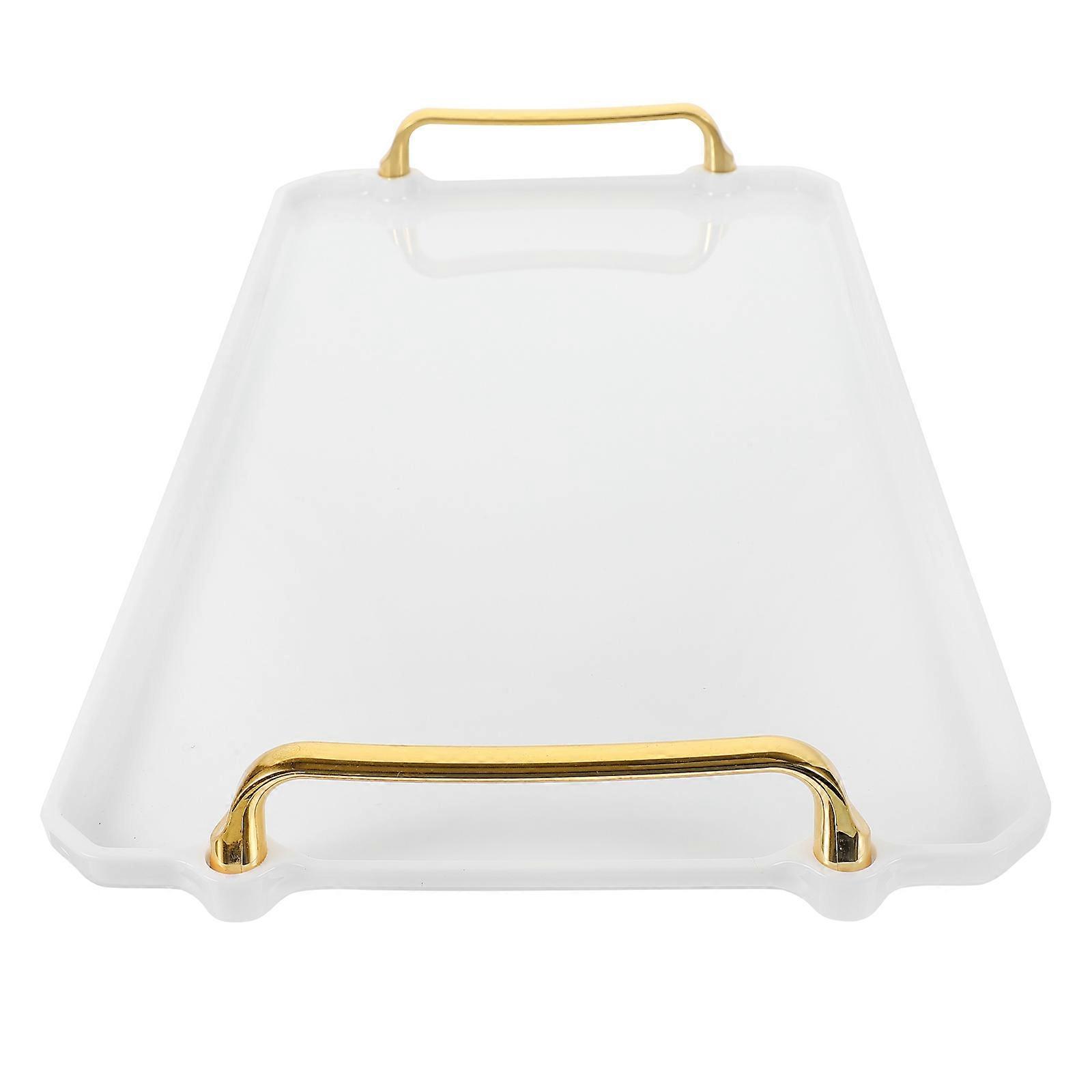 Serving Tray Rectangular Tray for Food Serving 1 Piece White
