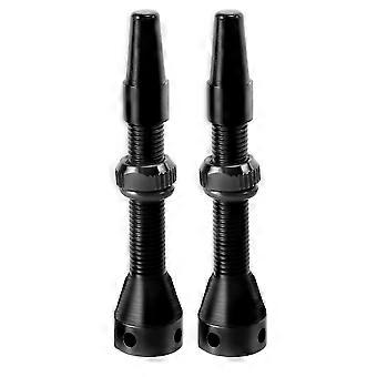1 Pair 44mm Tubeless Air Valve compatible with Road Bike & MTB Tubeless Valve Stem