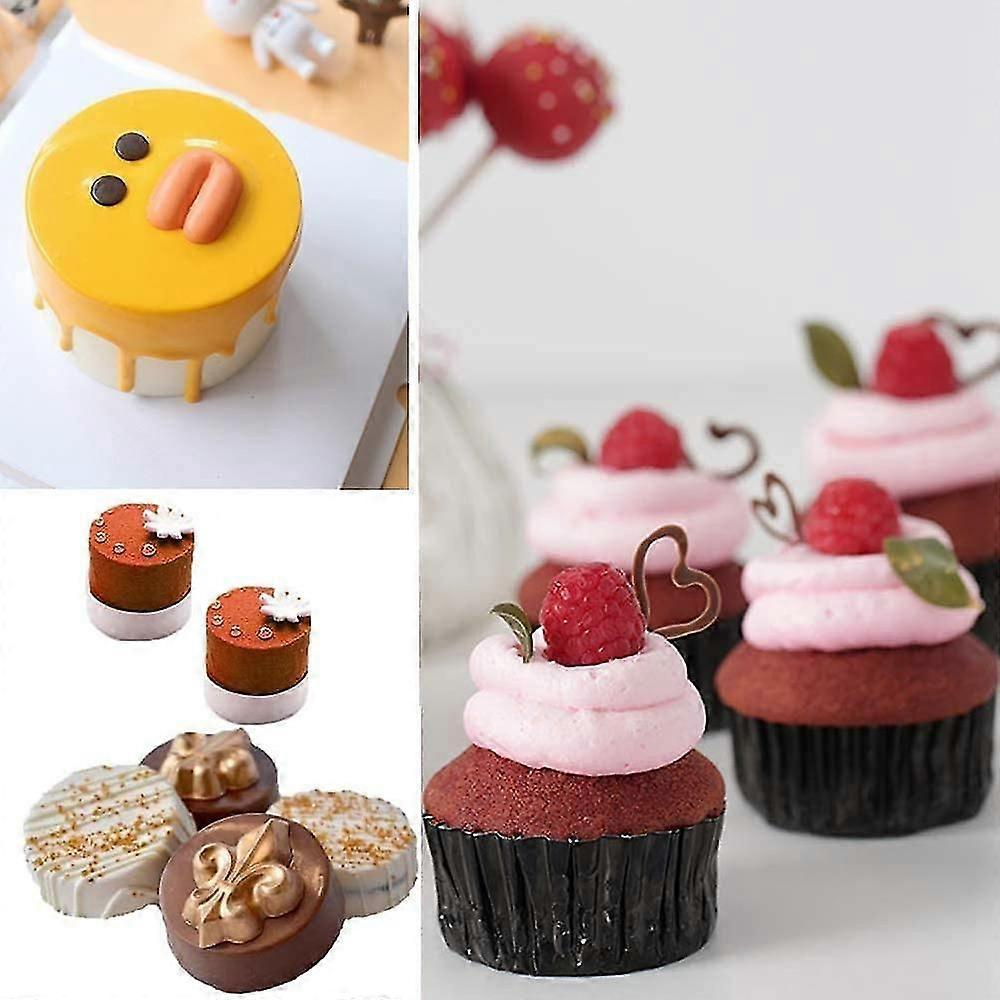 2pcs Round Cookie Mold,silicone Baking Moulds