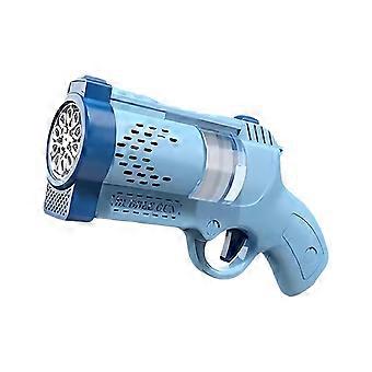 Revolver Bubble Maker Machine met Licht 10 Gaten Lekvrij Draagbaar Kinderen Handheld Automatische Bubble Blower Speelgoed Peuters Jongens Meisjes Kerstcadeau