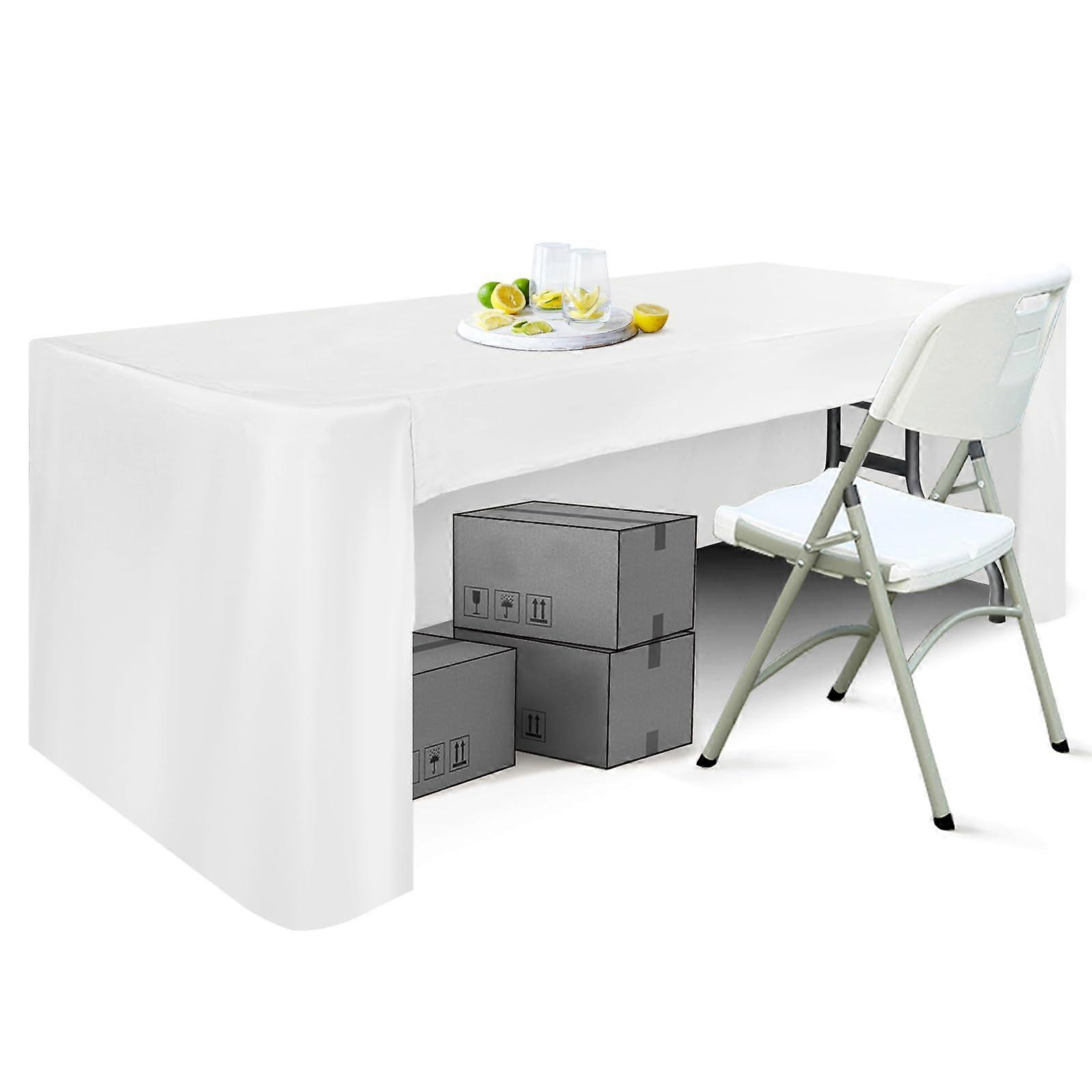 6FT Rectangle Tablecloth Table Cover compatible with Rectangular Tables in Washable Polyester-Great compatible with Buffet Table Parties Holiday