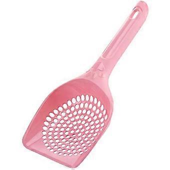 Plast kattegrus Scoop Pet Care Sand Affald Skovl Scooper Skovl rengøringsværktøj Hule tilfældig farve lille hul holdbar og nyttig25.5cm * 11cm