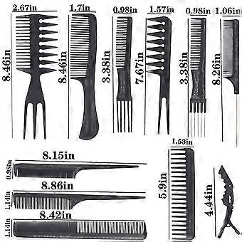 Hairdressing Comb Kit Male Multipurpose Comb for Hair Styling 1Set