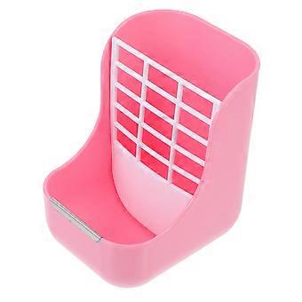 Bunny Feeder Small Pet Feeding Bowl for Guinea Pig 3Pcs Pink Hay Feeder