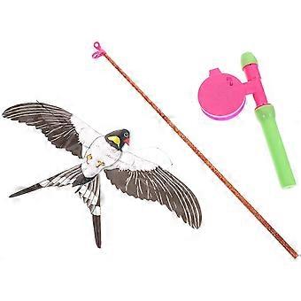Swallow Bird Kite Easy to Fly Kite Outdoor Funny Kite for Kids with Fishing Pole (Random Color)