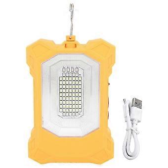 LED Solar Light Rechargeable Portable Flood Light Hooked Tent Light Outdoor Emergency Light for Camping Hiking Fishing