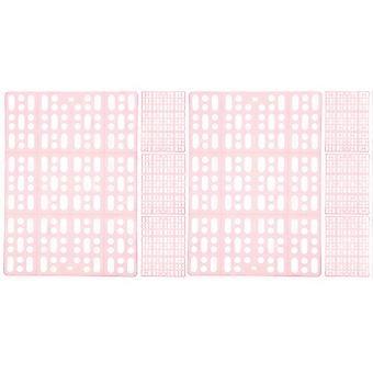 Pet Cage Pads Plastic Mat for Drainage 8Pcs Pink Bunny Cage Bottom Mat